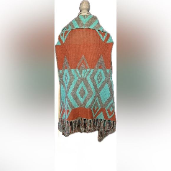 sweater vest representation Native American blanket Sz M Nice Cond! - Picture 2 of 4